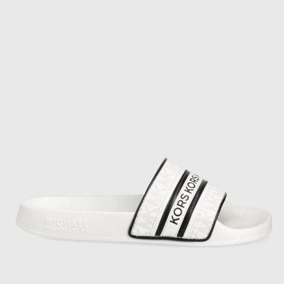 Michael Michael Kors Gilmore Logo-Print Slides - Picture 6 of 6